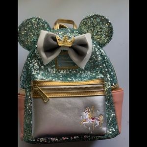 COPY - RELIST - Minnie Main Attraction King Arthur Carrousel Loungefly Backpack